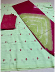 Roman silk cotton odhna suit 