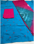 Roman silk cotton odhna suit 