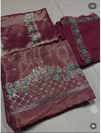 Shining fabric tora suit 