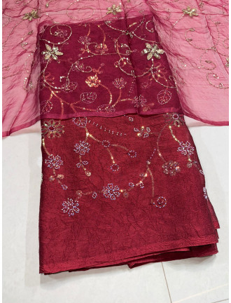 Rangoli crush suit 
