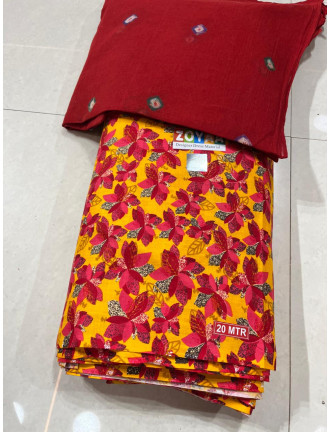 Cotton fabric suit 